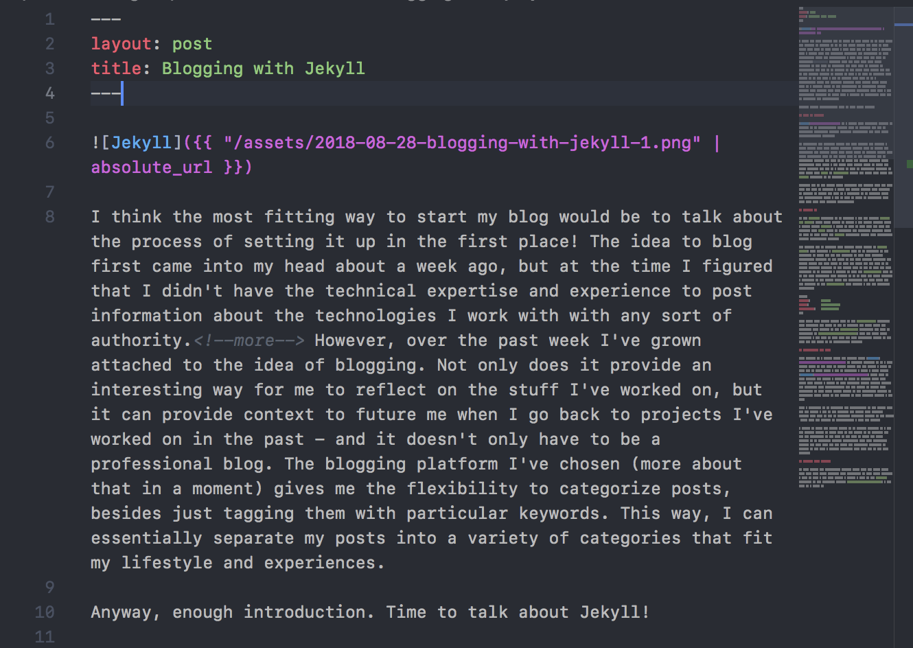 Creating a Blog Entry
