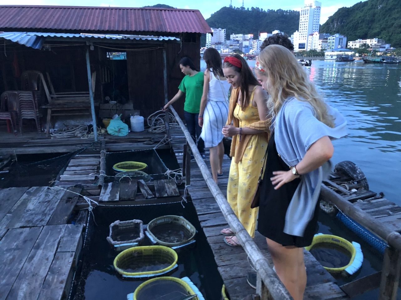 Picking out fish