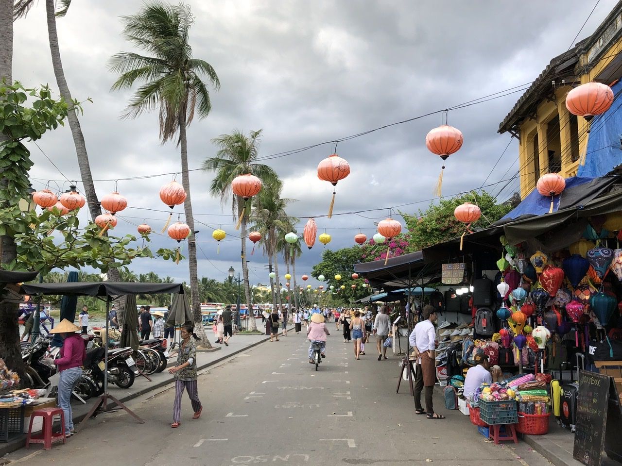 Lanterns by the water
