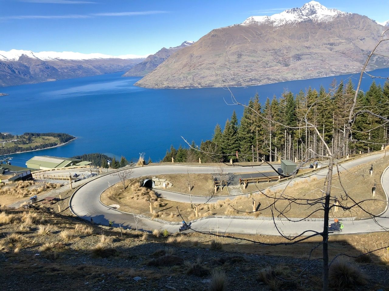 Luge at the top of the mountain