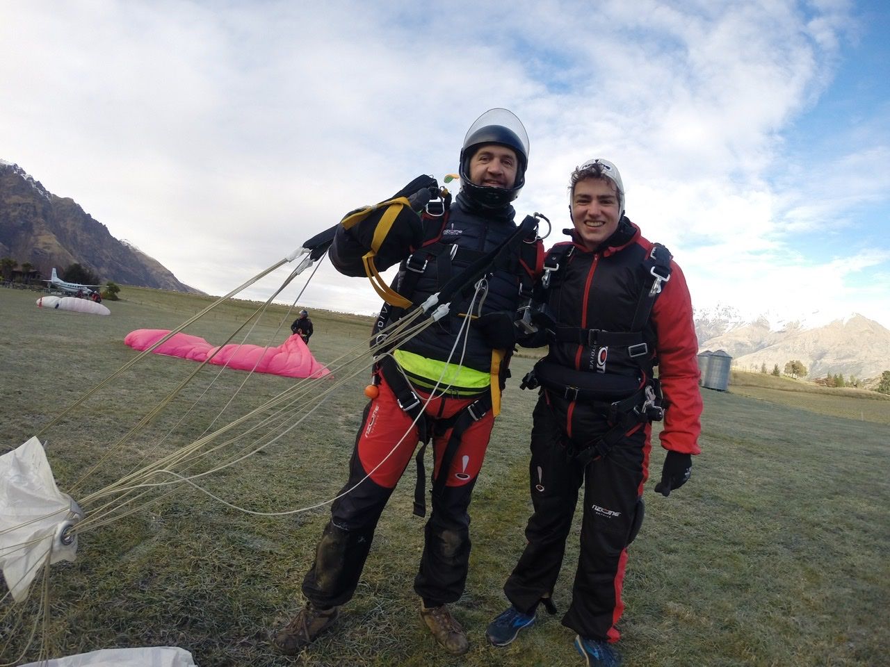 Tandem picture on the ground