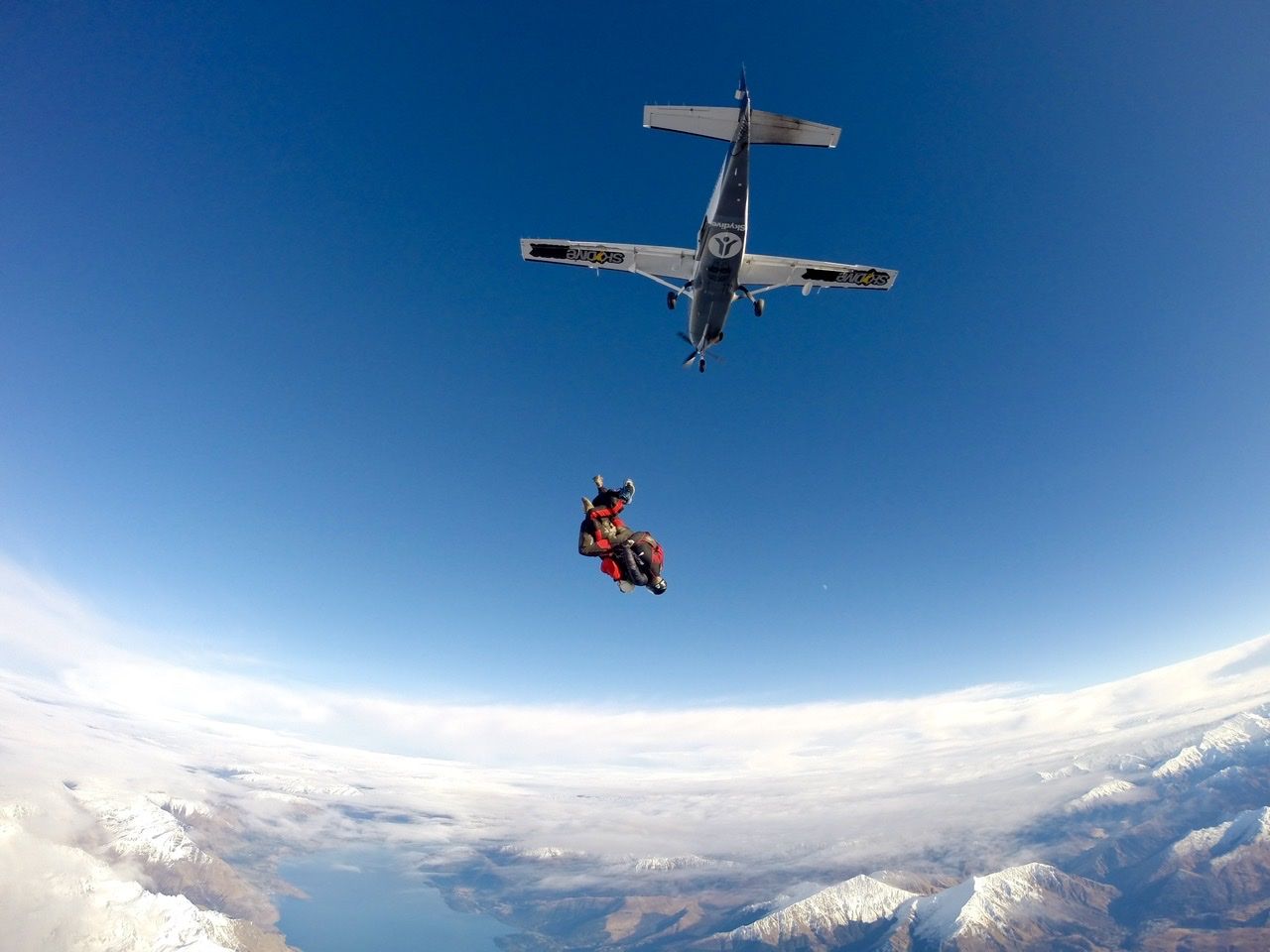 Falling out of the sky